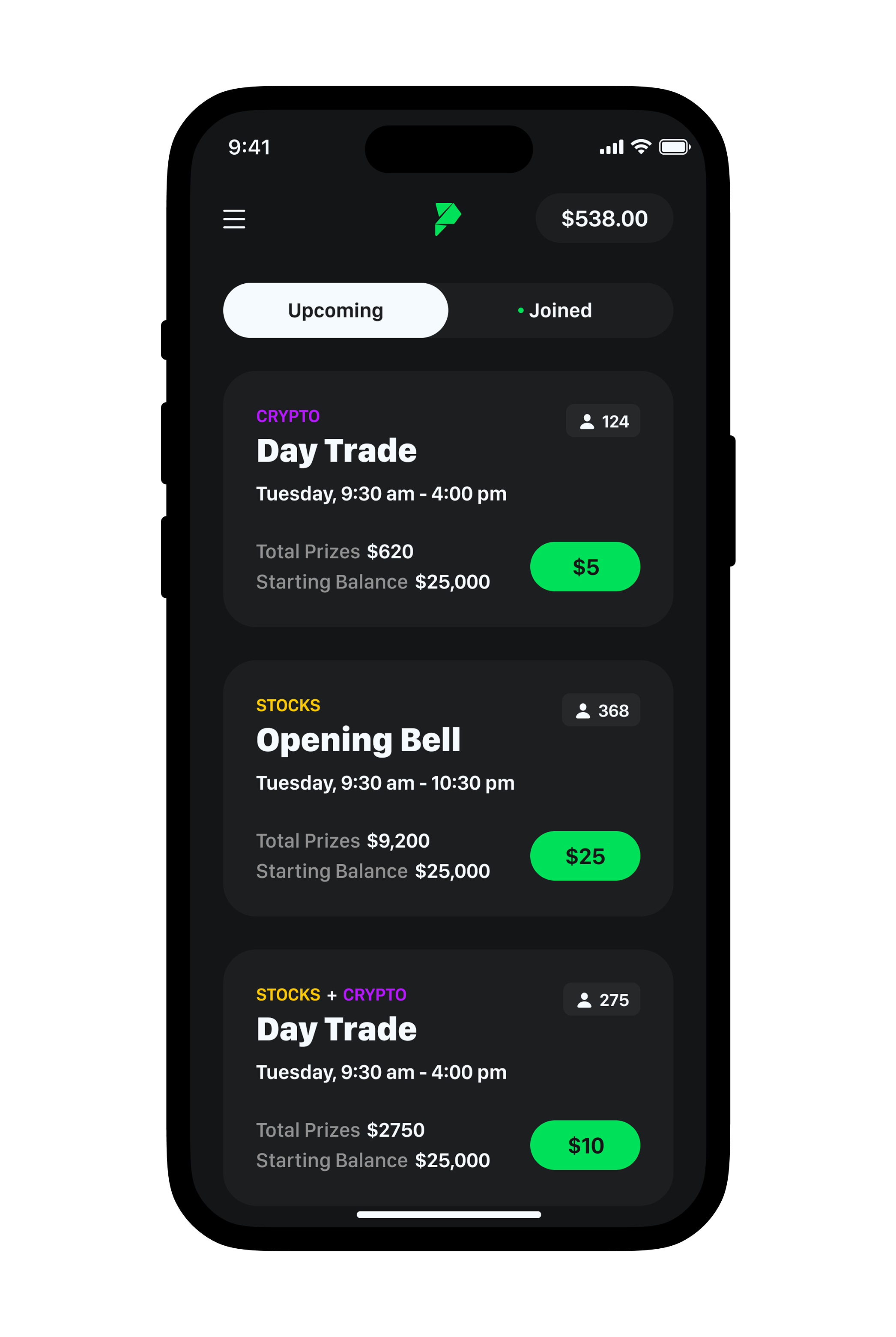 PaperTrade screenshot 1