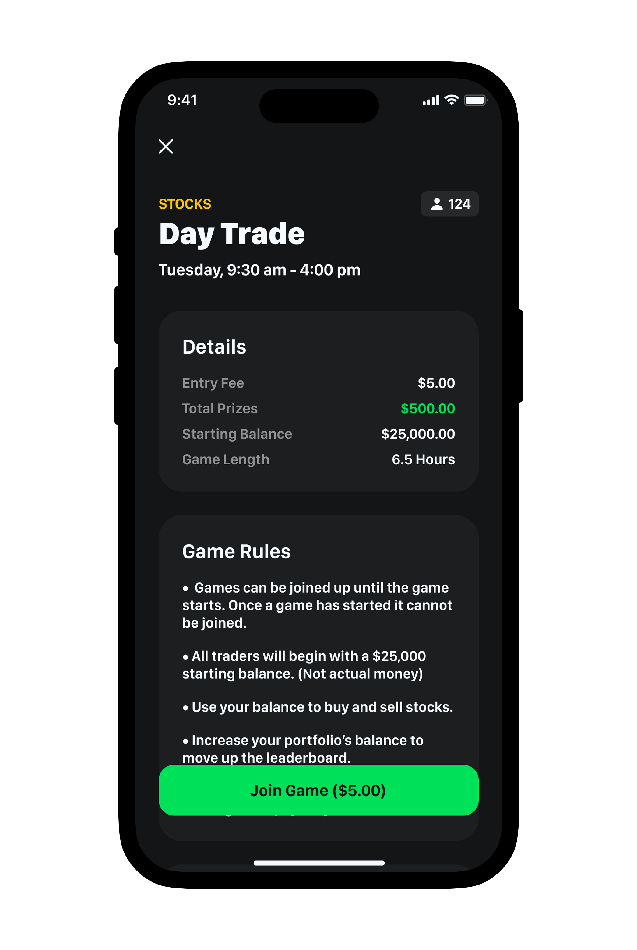 PaperTrade screenshot 2